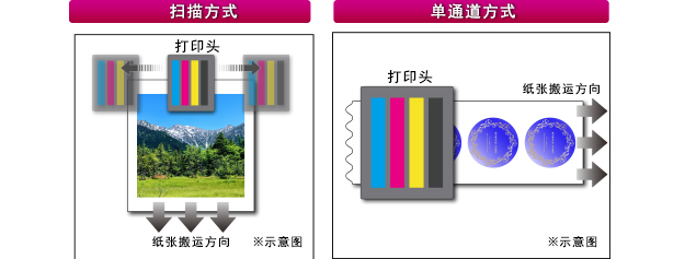掃描方式與單程方式