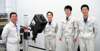 KOIWAI的年輕團隊：Terazono、Ishino、Koiwai和Kobayashi